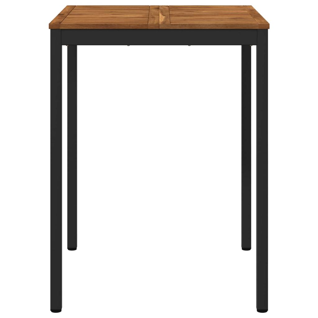 Garden Bar Table NAARDEN Natural and Black