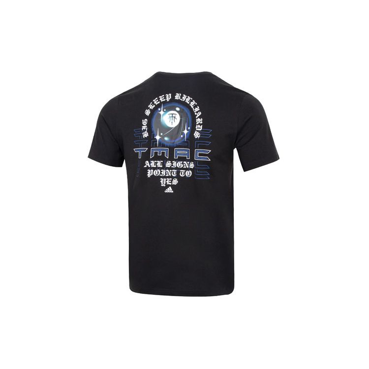 Adidas Tmac Tee 8 Round Neck Short Sleeve T-Shirt Men Tops Black HS8523