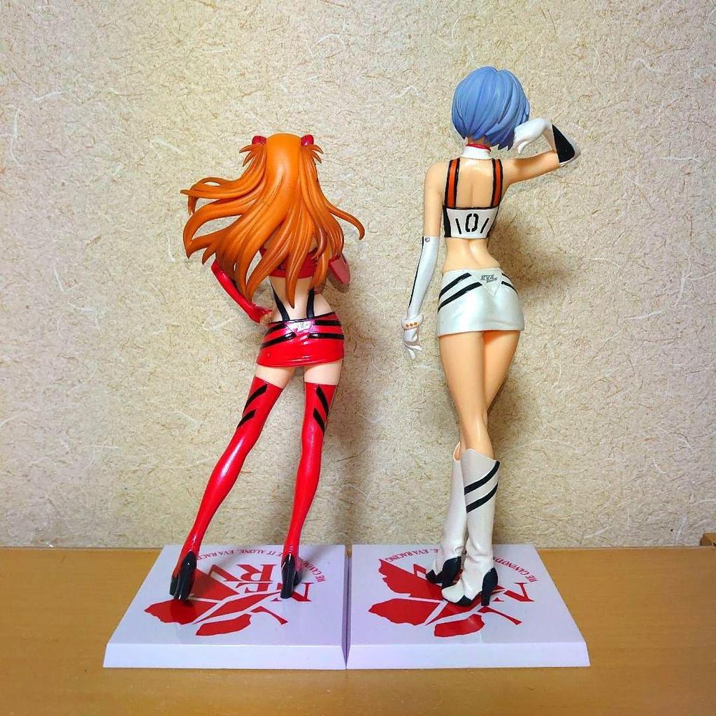 [USED] Evangelion Racing Premium Figure Asuka Rei Ayanami
