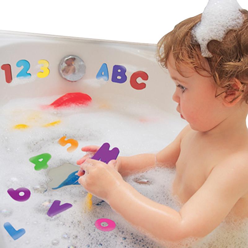 Kids Baby Bath Toys Fun Foam Letter Number Cognition Early Educational Toy Traffic Bathroom Bathtub Game For Kids Gifts TMZ