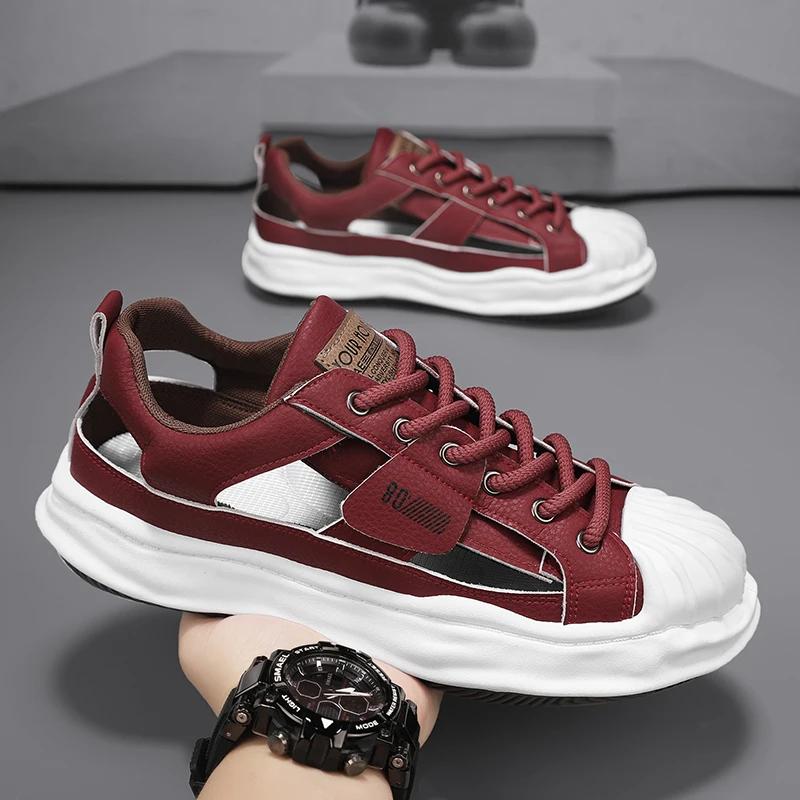 Fashion Bread Shoes Leaky New Sports Shoes Casual Shoes Trendy Shoes2025Summer Breathable Season Comfortable Sneaker