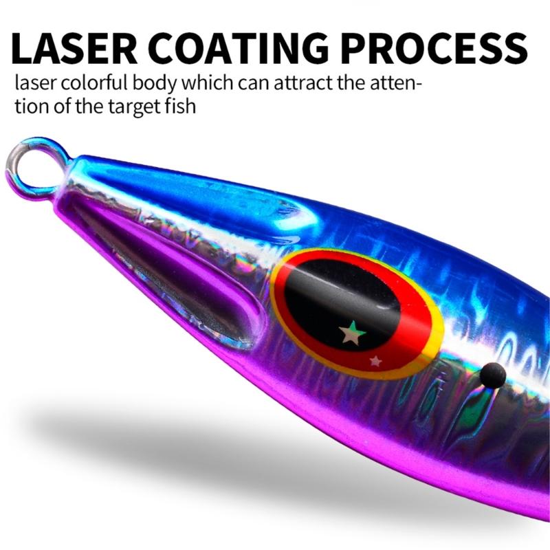 Sea Fishing Jig Fast Sinking Lure Artificial Hard Baits Fishing Baits Metal Jigging Spoon Fishing Tackle Accessory