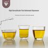 Transparent Glass Gongfu Tea Tasting Cup - Heat Resistant, Home Use, Single Serve Tea Cup