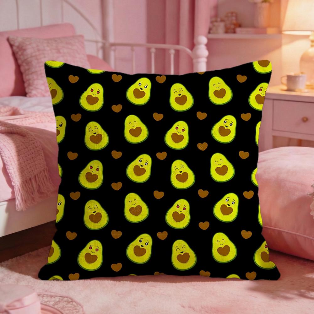 FoodavocadoS Cushion Cover Premium Comfort Reversible Pillow Cove Two in One Design for Any Room Car Interior