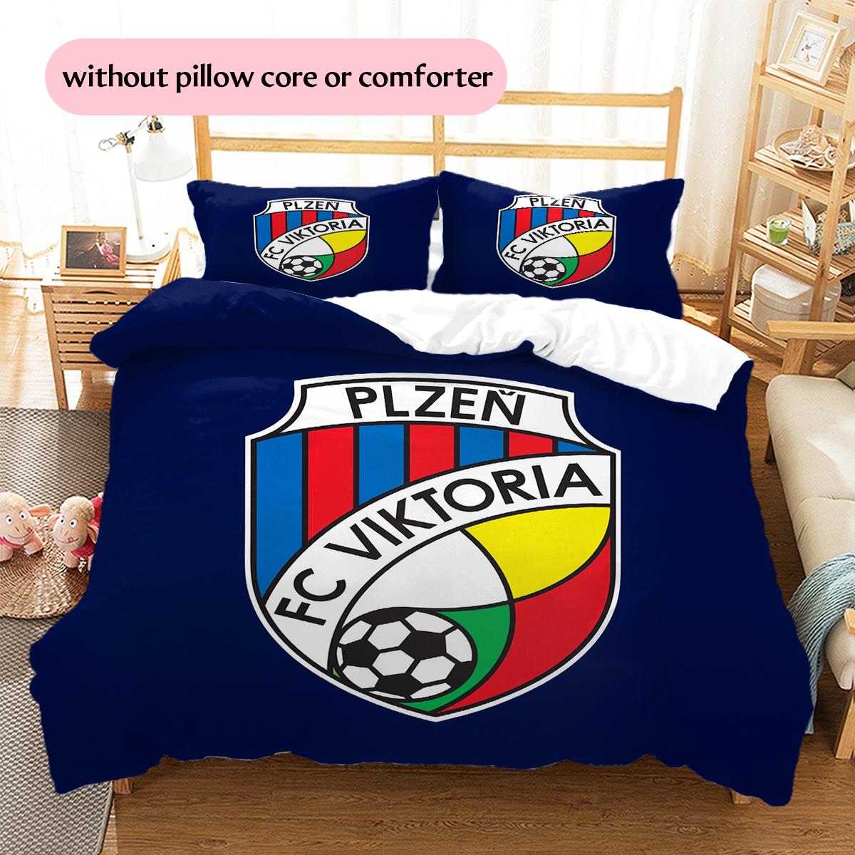 Viktoria Plzen raksta gultasveļa Mājas dekorēšana