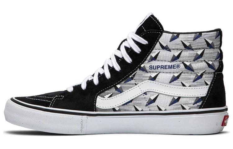 Sk8 Supreme x Sk8 Vans-Hi Pro Diamond Plate Black Grey VN0A45JDTEB 42