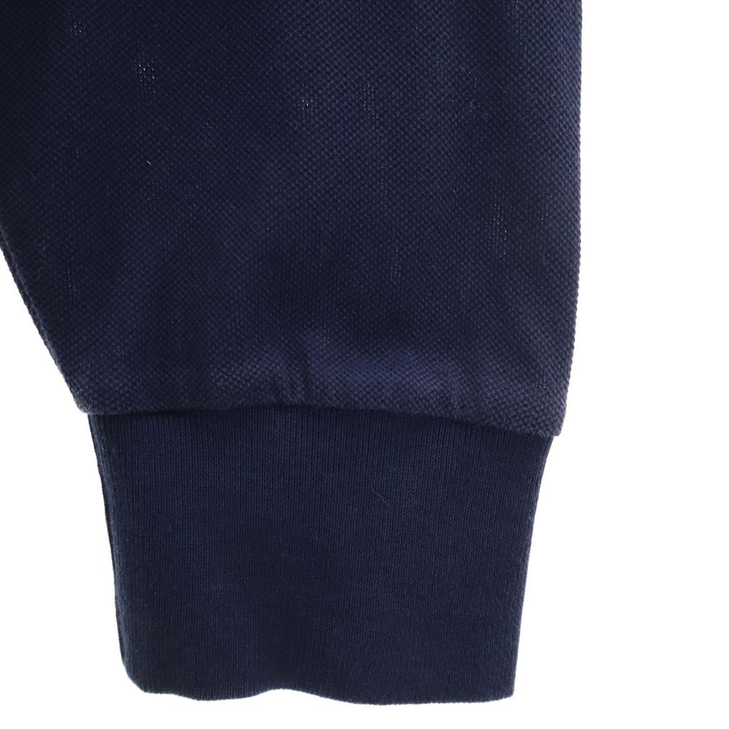 Polo Ralph Lauren Long Sleeve Polo Shirt M Navy Kanoko Fabric Men's Used