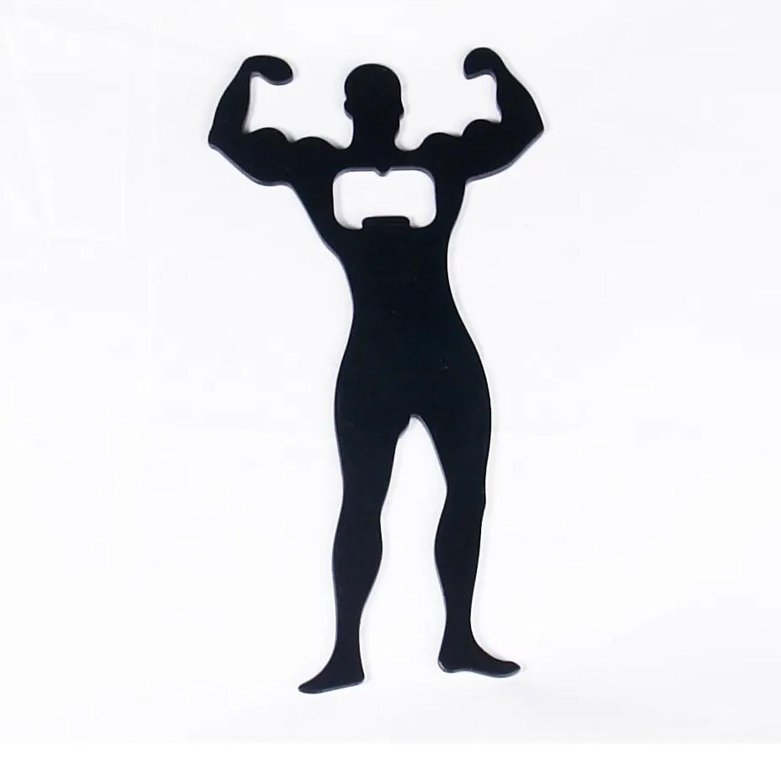 

Сексуальная открывалка для бутылок для мужчин и женщин, забавный металлический бар, вечеринка, силуэт, открывалка для бутылок пива A чёрный