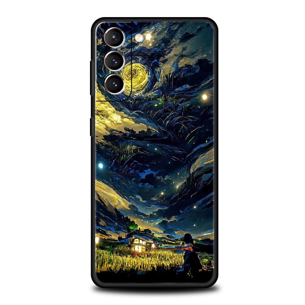 Anime Girl Art Scenery Soft Phone Case For Samsung Galaxy S23 S22 S21 S20 FE Ultra 5G S10 S10E S9 S8 Plus 10 20 Silicone Cover