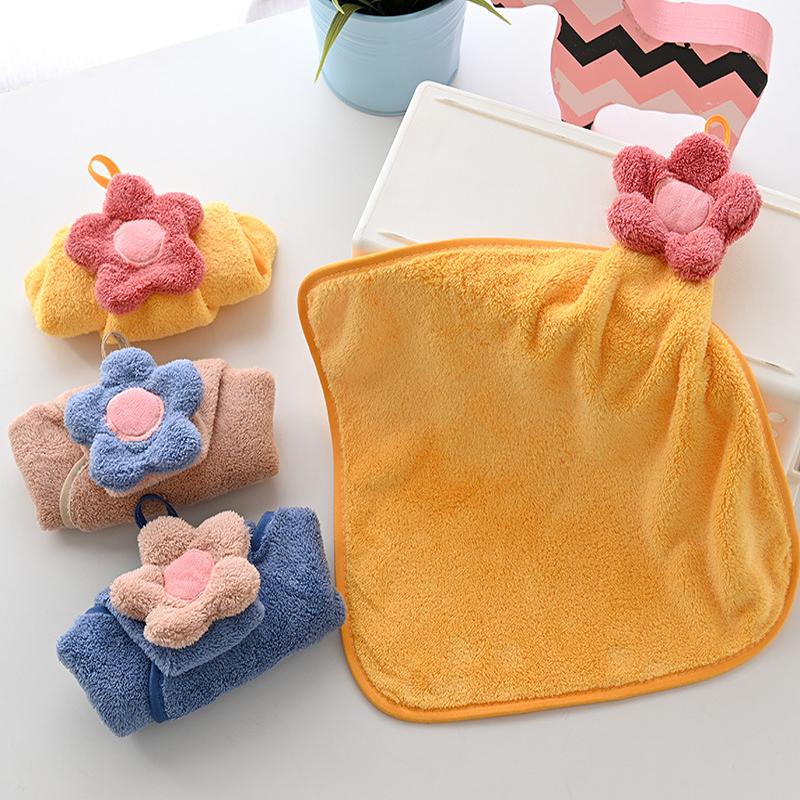 1PC Cute Kids Hand Towels Super Absorbent Microfiber Kitchen Towel Strong Water Absorption Quick Dry Wipe Kids Samll Towel