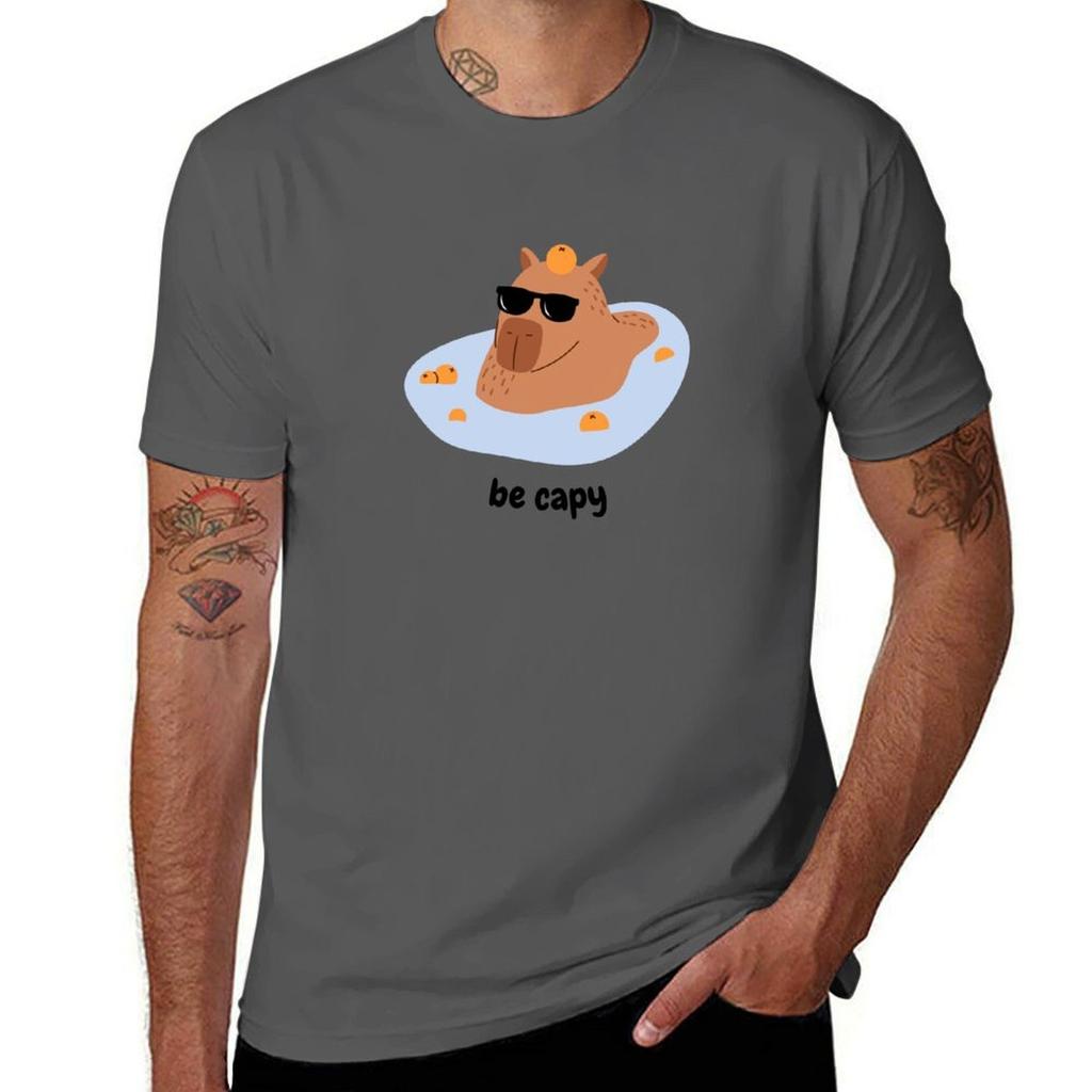 Cool Capybara Chilling Be Capy TShirt UV Protection Outdoor Tee Shirt