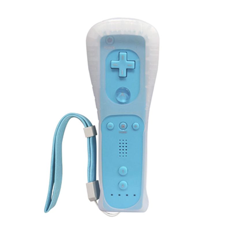 For Wii/Wii U Wireless Controller Set – Left Nunchuk Joystick / Right Vibration Remote with Silicone Cover & Wrist Strap