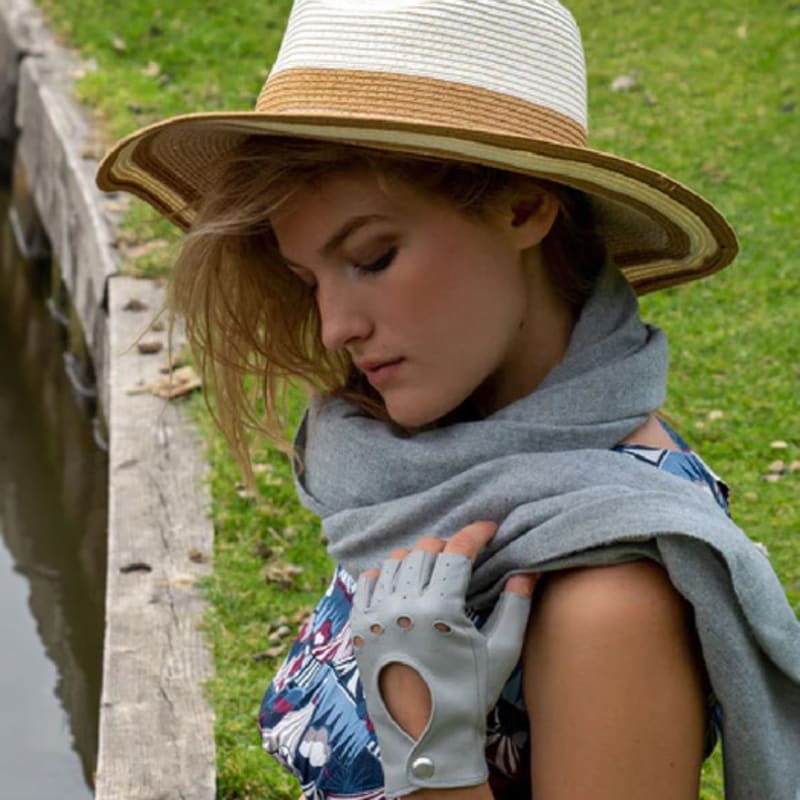 DENTS Paris Women's Driving Gloves - Dove Grey