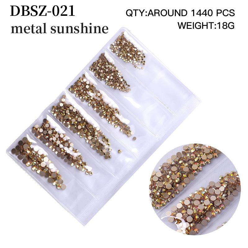 Long Bag Nail Art Jewelry Glass Flat Bottom Diamond Nail Art Diamond Nail Art Jewelry Mixed