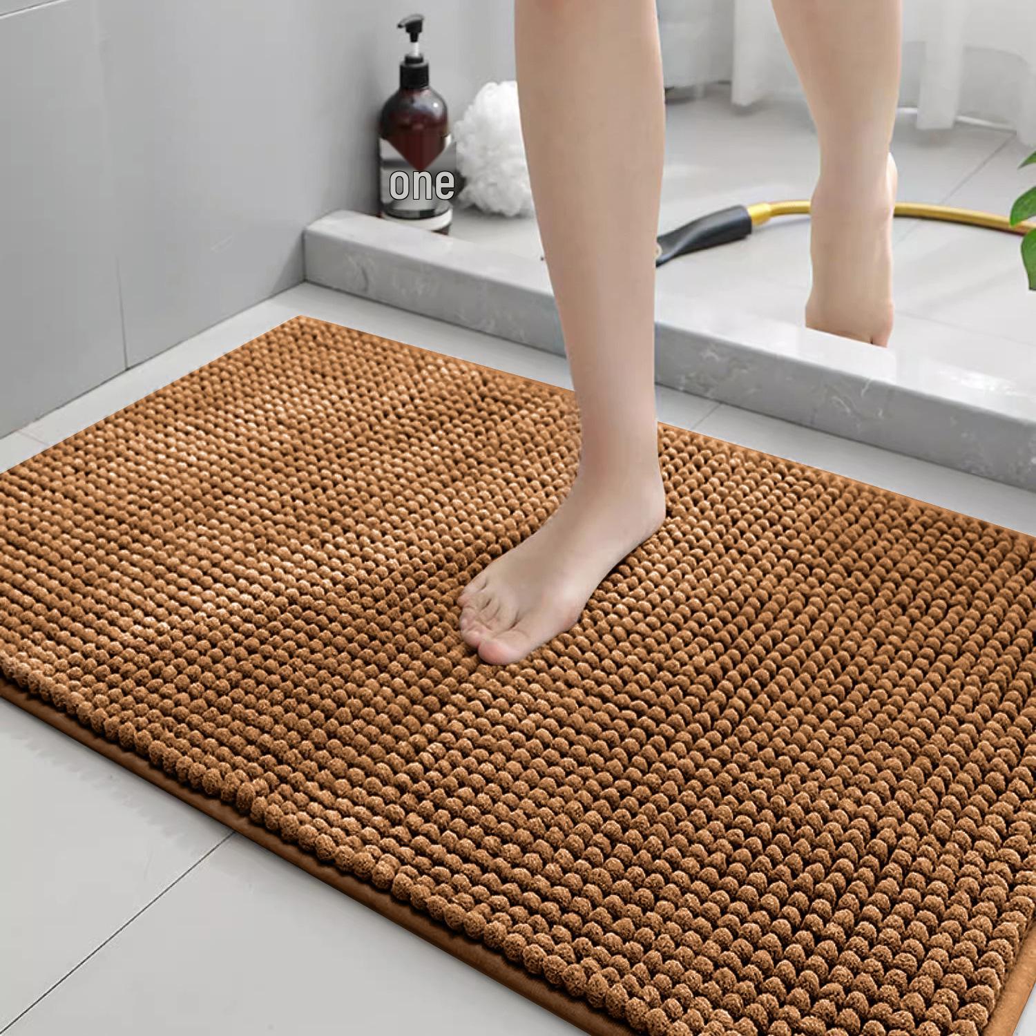 

Плюшевый шениловый абсорбирующий нескользящий коврик для пола для спальни и ванной комнаты 40x60 cm