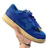 Unisex Retro Dunk Sneakers - Leather Mesh Patchwork, Lightweight Casual Sports Shoes