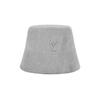VARZAR VA Studded Tweed Drop Bucket Hat In Gray