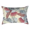 Home Flower and Green Plant Rectangular Waist Pillowcase, Peach Skin Velvet Digital Printed Throw Pillow, Office Waist Cushion Cover