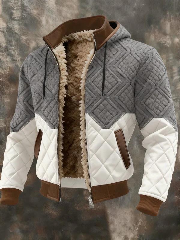 European and American Plus Velvet Hooded Jacket for Autumn and Winter