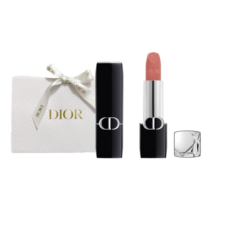 

DIOR Lipstick Velvet 100 No Makeup Almond Milk Tea синий