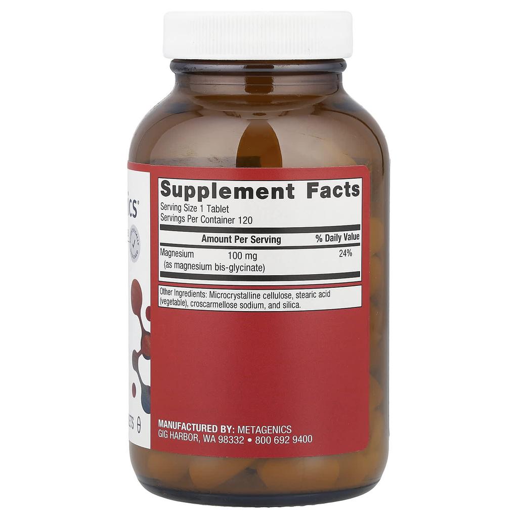 Magnesium Glycinate, 100Mg, 120 Tablets