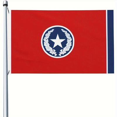 1pc Multi-size Optional Chattanooga Tennessee Flag (1923-2012), Durable Polyester Material. This Single-sided Outdoor Decorative Flag Is Perfect for H