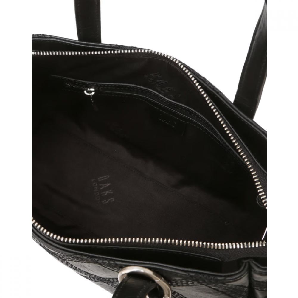 Daks Black Leather Tote Bag Dcba6f322bk