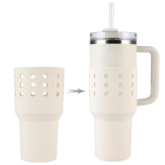 Vannflaskehylse Ripesikker Varmebestandig Beskyttende Vannflaske Sklisikker Silikonbunn