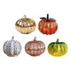 Halloween Twinkle Light Pumpkins Timer Starry Night Glass Pumpkins Fall Thanksgiving Decorations for Home Bedroom Bathroom Hallway