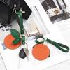 Cute PU Fruit Keychain Fruit Shape Door Lock Access Tags Creative Bag Pendant  Key Accessory