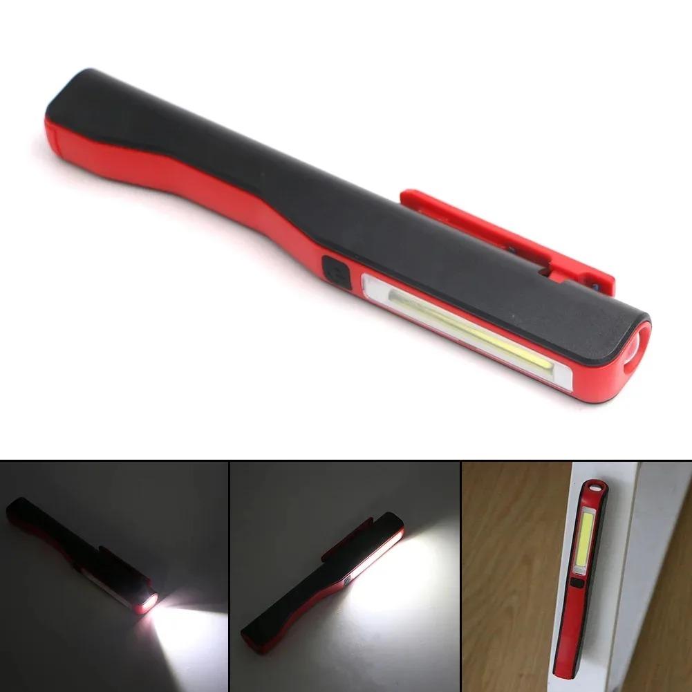 Powerful COB LED Work Light with Magnetic Base USB Rechargeable Mechanic Lamp Pen Clip Flashlight for Car Garage Inspection
