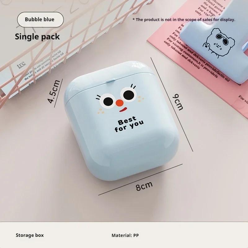 Niedliche Datenkabel Aufbewahrungsbox Reise Ausgehen Tragbar Multifunktional Lippenstift Wattestäbchen Kleine Gegenstände Organizer Parfümbox