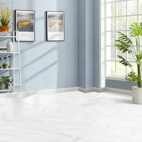 Humagineer Marble Floor Tiles, Cushion Flooring Tiles, Approx. 3 Tatami Mats (10.2 Ft), Floor Repair, Easy Installation, Sticker-Type, Beginner-Friend