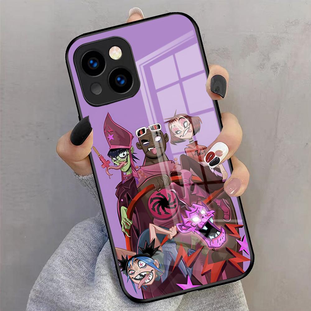 GorillazS Band Handyhülle Für IPhone 17 Pro Max 16 15 14 Pro Max 13 11 X Xs Xr 8 7Plus Glasabdeckung