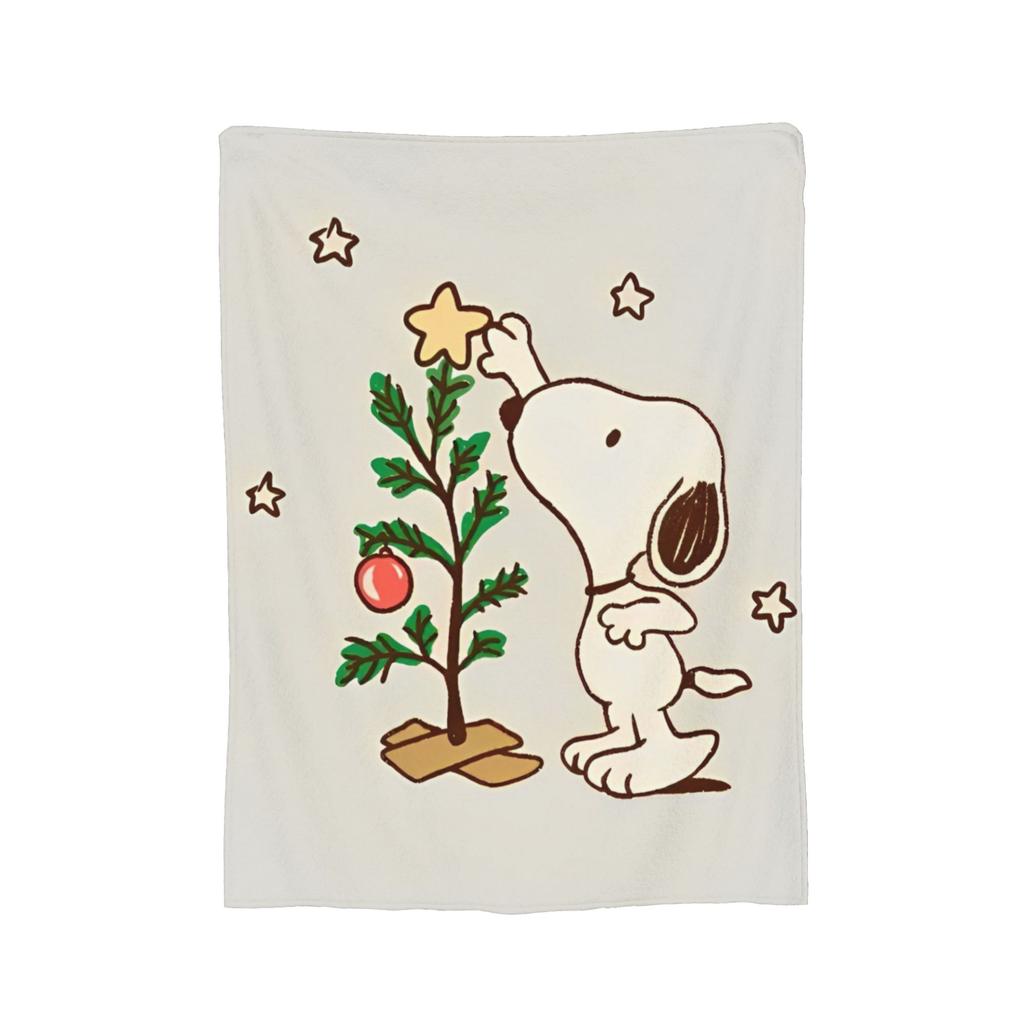Snoopys Woodstock Velvet Throw Blanket Cartoon Blankets for Sofa Bedroom Super Warm Quilt,
