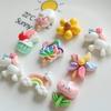 10 Pcs New Mini Cute Cartoon Unicorn, Rainbow, Ice Cream Resin Scrapbook Diy Jewellery Hairpin Decorate Accessories Craft A62