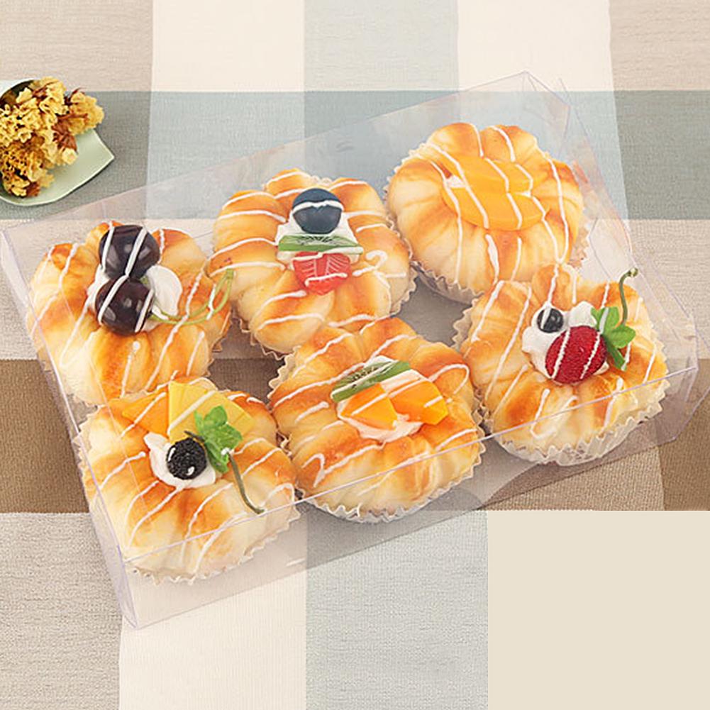 6pcs Artificial Cupcakes for Display Faux Cake Decor Realistic Faux Desserts Pastries for Decoration