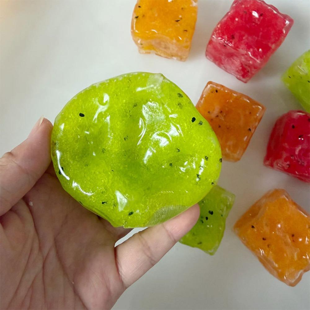 Slow Rebound Cheese Squishy Simulation Sensory Fidget Ball Slushy Squishy Toy Student Prize