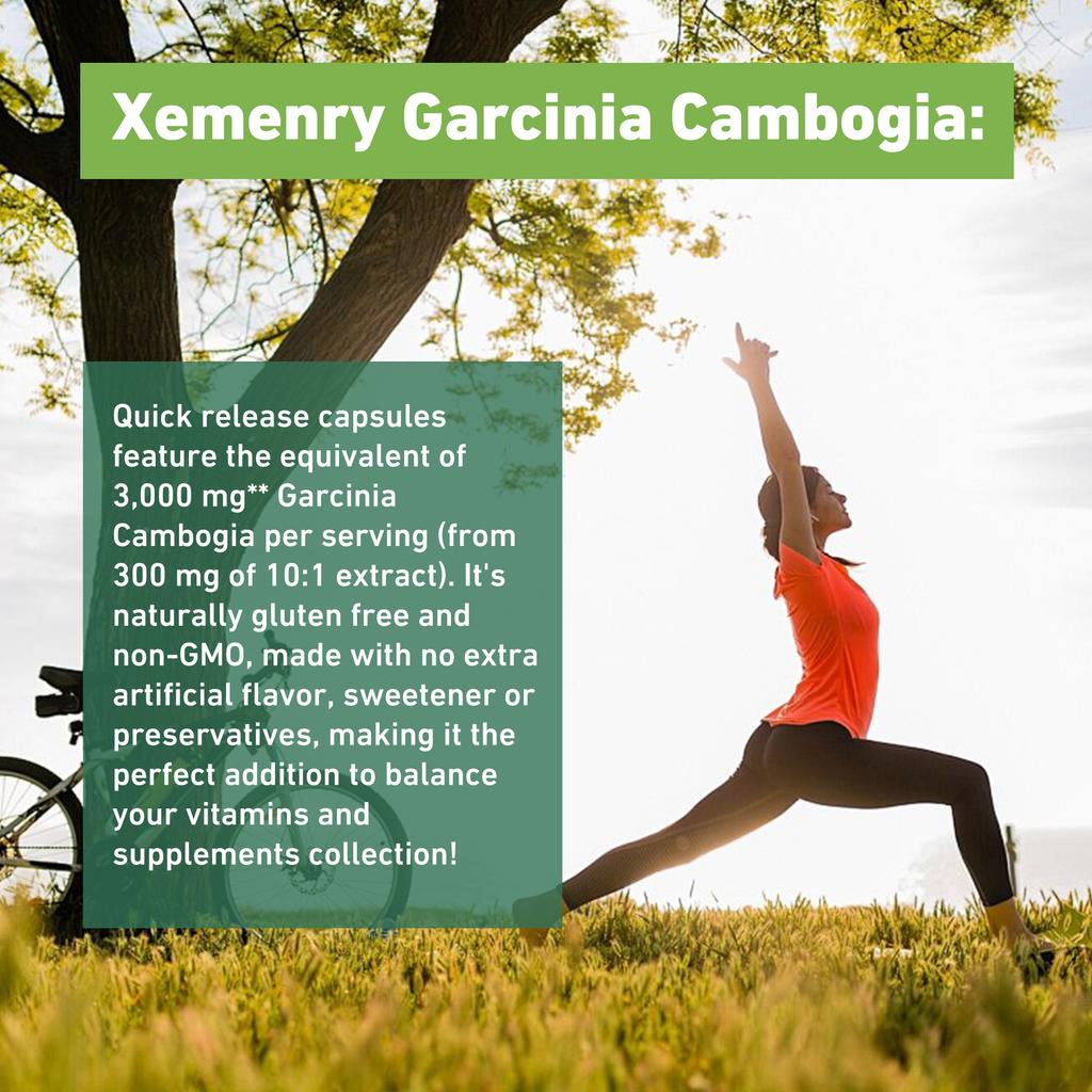 Garcinia Cambogia Extract Capsules, 3000 Mg Per Serving, 100% Natural, Suitable for Both Men and Women.