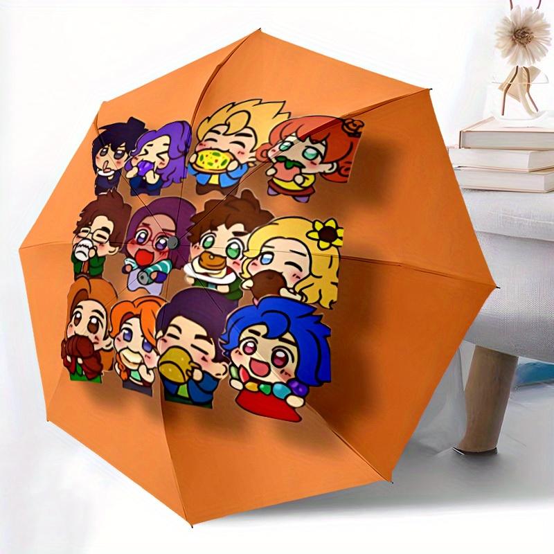 Stardew Valley Automatic Folding Umbrella with Sturdy Iron Frame, Portable Compact Travel Umbrella All-Season Use Parties 0807031
