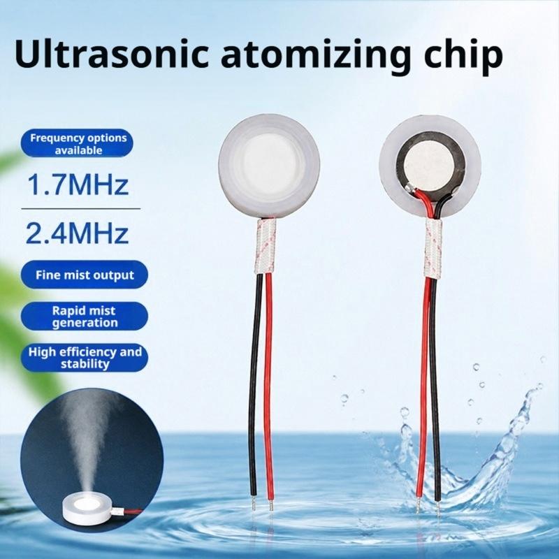10/13.8/16/20/25Mm Ultrasonics Atomization Film Plate, Wire DC24V Humidifier Disc for Equipment Repair DIY Misting Projects