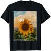 T-shirt Graphique Esthétique Streetwear Chemise Tournesol Floral Japonais