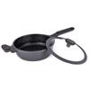 Sauteuse 24 Cm En Fonte D'aluminium Avec Couvercle En Silicone Sycamore St24tfi De Kitchencook