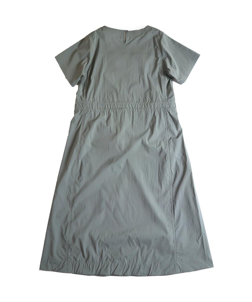 Off Grid [24Ss Ver] Nylon Washer Dress - Khaki