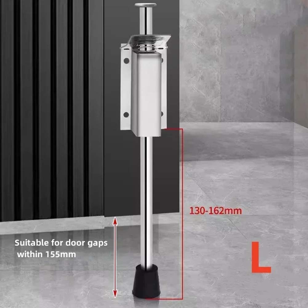 Stainles Steel Foot Pedal Door Stopper Foot Pedal Door Top Stopper Holder Floor Limiter With Rubber Door Support Swing Stopper
