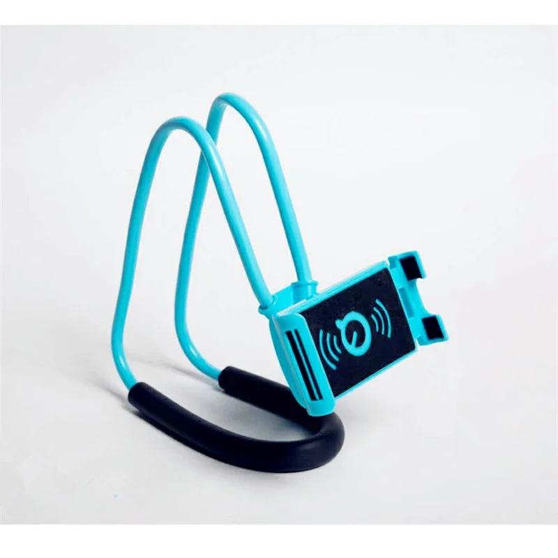 Flexible Mobile Phone Holder Hanging Neck Lazy Necklace Bracket Bed360 Degree Phones Holder Stand For iPhone Xiaomi Samsung