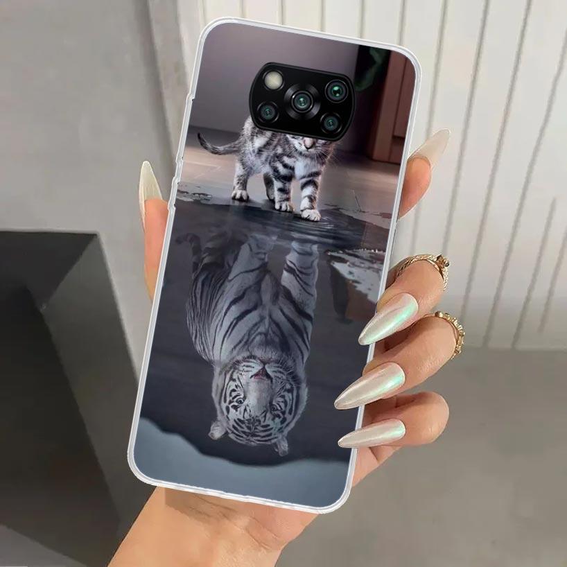 Cool Animal Big Cat Tiger Phone Case for Xiaomi Poco X5 X6 X7 Pro F7 Ultra M7 Redmi 15 15C 13 13C 12 12C 10 10A 10C 9 9A 9C 9T S