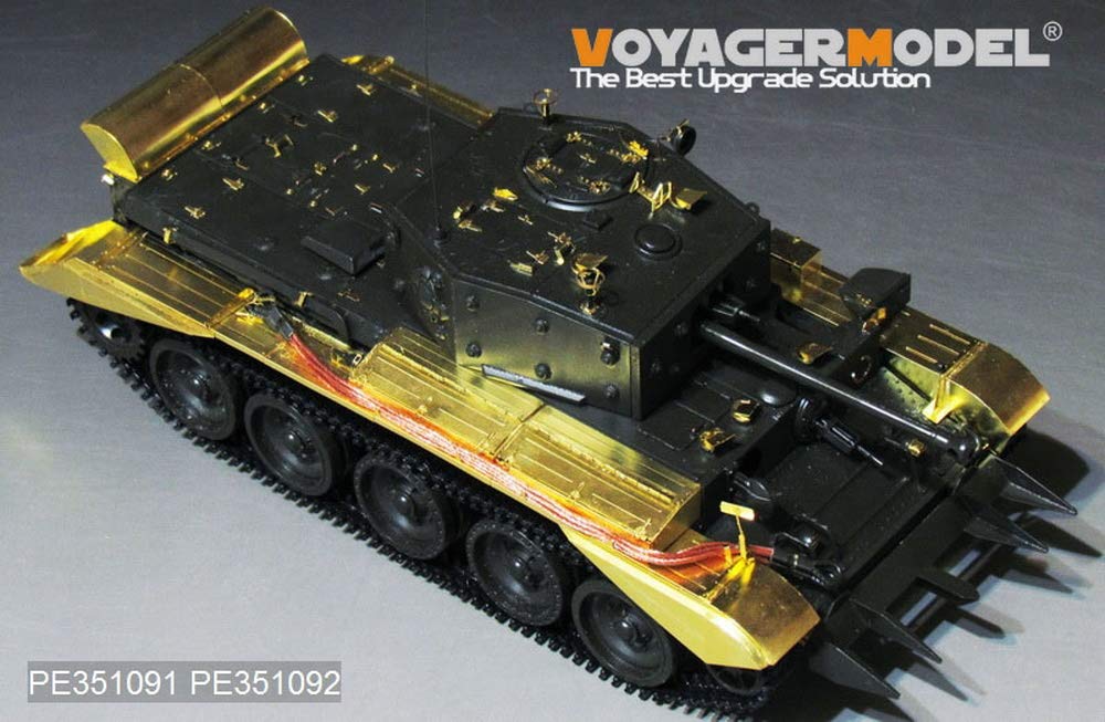 Voyager Model 1/35 Британский Cromwell Mk.IV / Centaur Вторая мировая война Базовый набор для деталировки, PE351091, Фототравленые детали для набора Tamiya, Высокоточный моделист