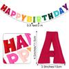 Pre-Strung Happy Birthday Banner Rainbow Happy Birthday Felt Garland Felt Pennant Flag Rainbow Party Decorations Personalized Holiday Sign for