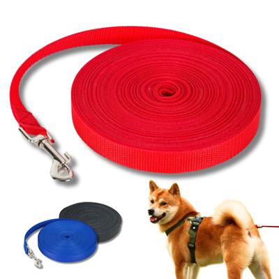 Long Leash 20m for Dogs and Training Ideal for Pet Outdoor Dog and Recall Training [KOREWA] Cats, Leash, Walks, Use, Parks, (Red)
